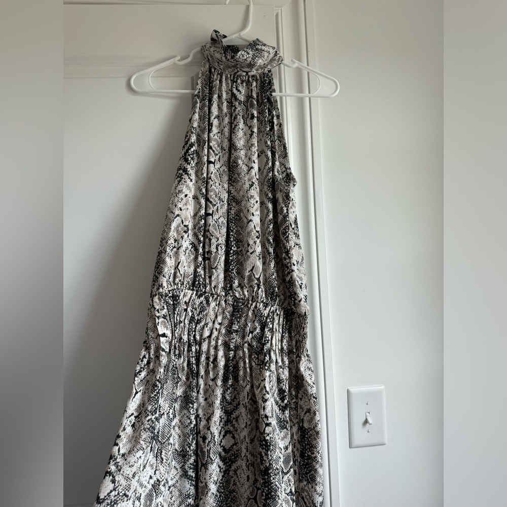 American Threads Snakeskin Turtleneck Dress